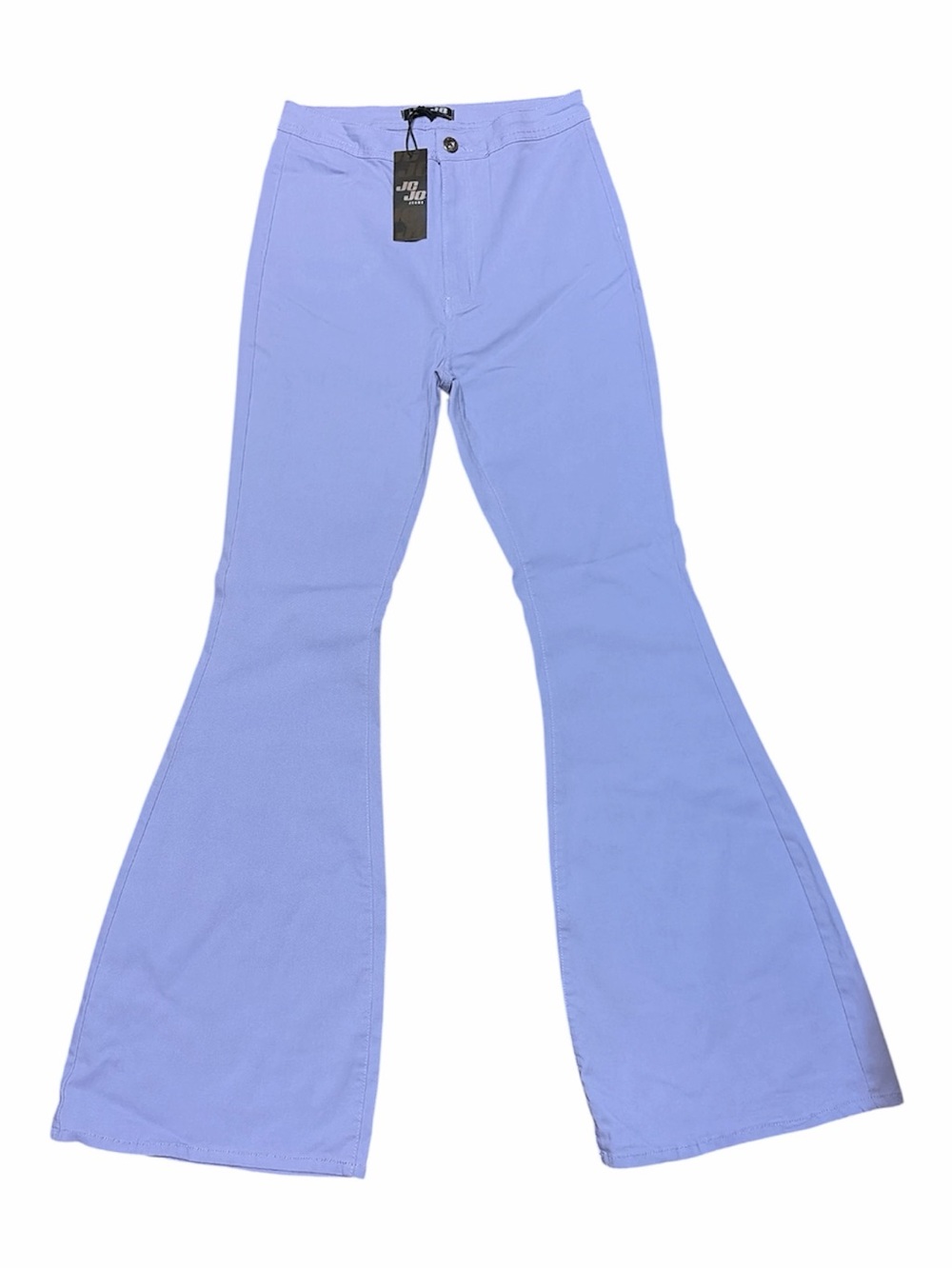 NWT JC JQ Lavender High Waisted Flared Jeans Bell Bottoms Pastel Purple XL - Picture 2 of 8